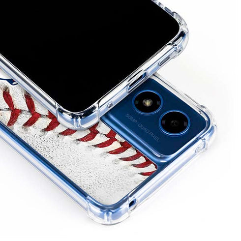 MLB Cleveland Guardians Game Ball Moto G 5G (2024) Clear Case